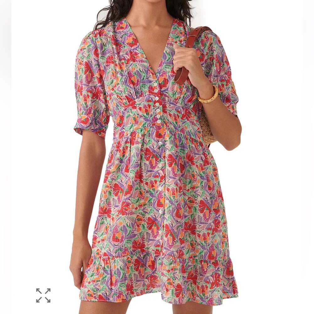 Ba&sh Aniela Button Front Dress